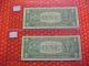 Two 1957 Silver Certiicates Small Size Notes photo 1
