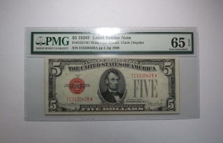 1928f $5 Legal Tender Note Pmg 65 Epq photo