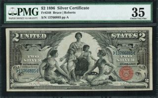 1896 $2 Silver Certificate Fr - 248 - 