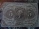 5 Postage Currency,  July 7,  1862 Paper Money: US photo 3