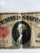 United States U.  S.  Legal Tender Note 1917 $1 One Dollar Large Note Large Size Notes photo 2