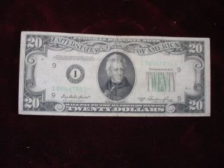 1950a $20 Frn Minneapolis Star Note,  Fr - 2061 - I Vf photo