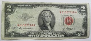 1953 A Two Dollar United States Note Currency Paper Money (125v) photo