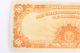 Us $10 Bill Gold Certificate 1922 Paper Money Gold Seal Orange Back Large Note Large Size Notes photo 5