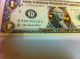 1$ - 22 Kt Gold Dollar Bill Hologram Colorized Note - Legal Currency - Usa Small Size Notes photo 2