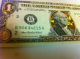 1$ - 22 Kt Gold Dollar Bill Hologram Colorized Note - Legal Currency - Usa Small Size Notes photo 3