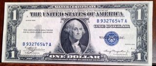 1935 $1.  00 Blue Seal Silver Certificate 