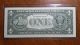 2003 One Dollar Federal Reserve Star Note Chicago Dist Insufficient Ink On Seal Paper Money: US photo 2