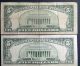 One 1953c $5 & One 1963 $5 Red Seal United States Notes (a58574816a) Small Size Notes photo 1