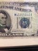 1934 C - 5 Dollar Bill (blue Seal) (offset Error) Silver Certificate Rare Small Size Notes photo 1