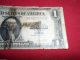 U.  S.  Dollar 1923 Series B Circulated Large Note Dollar Bill With Blue Seals Large Size Notes photo 2