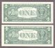 2009 - (2) $1.  00 Unc Solid Poker 4.  6666666 & 4.  666666.  5 Notes Small Size Notes photo 1