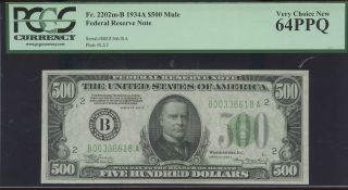 $500 1934a York Pcgs 64ppq Money B00336618a photo