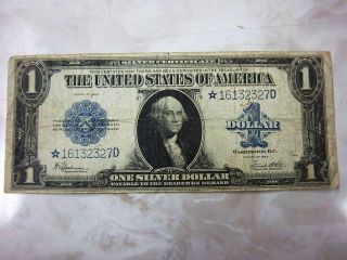 1923 U.  S.  Silver Certificate Star Note Last Of Big Dollars Lot195 photo