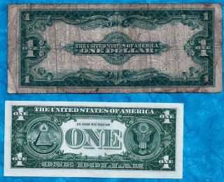 Circa 1923 Horseblanket Large Note Silver Certificate 91 Years Old Blue Seal photo