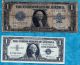 Circa 1923 Horseblanket Large Note Silver Certificate 91 Years Old Blue Seal Large Size Notes photo 1