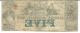 Tennessee Memphis Farmers Bank $5 Note Currency 1854 G645 Blue Five 4333 Paper Money: US photo 1