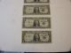 1957 5 - Circulated Silver Certificates One Money Small Size Notes photo 2