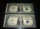 L@@k 10 1935g Consecutive Unc.  One Dollar Silver Certificates Gems + Errors. Small Size Notes photo 5