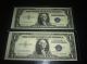 L@@k 10 1935g Consecutive Unc.  One Dollar Silver Certificates Gems + Errors. Small Size Notes photo 7