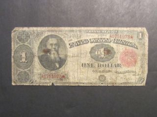 1890 $1 One Dollar Large Size 