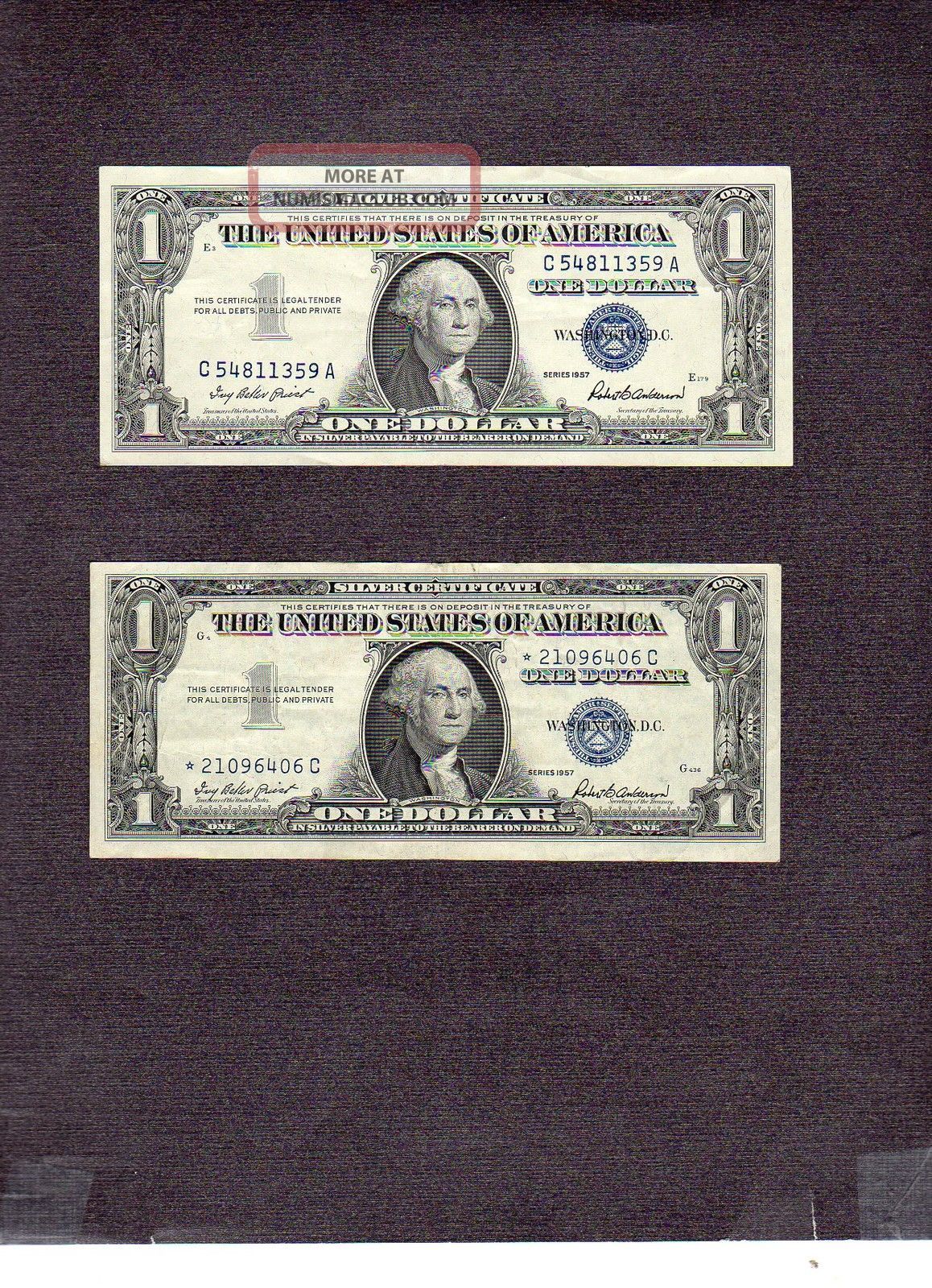 1957 star note lookup