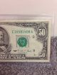 Old Style 1990 Series 50$ Bill Serial I10581406a Small Size Notes photo 2