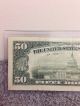 Old Style 1990 Series 50$ Bill Serial I10581406a Small Size Notes photo 6