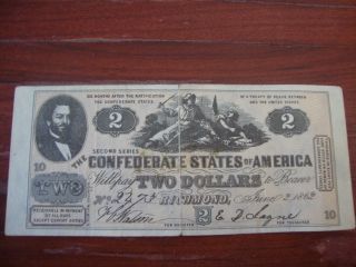 1862 Confederate States Of America photo