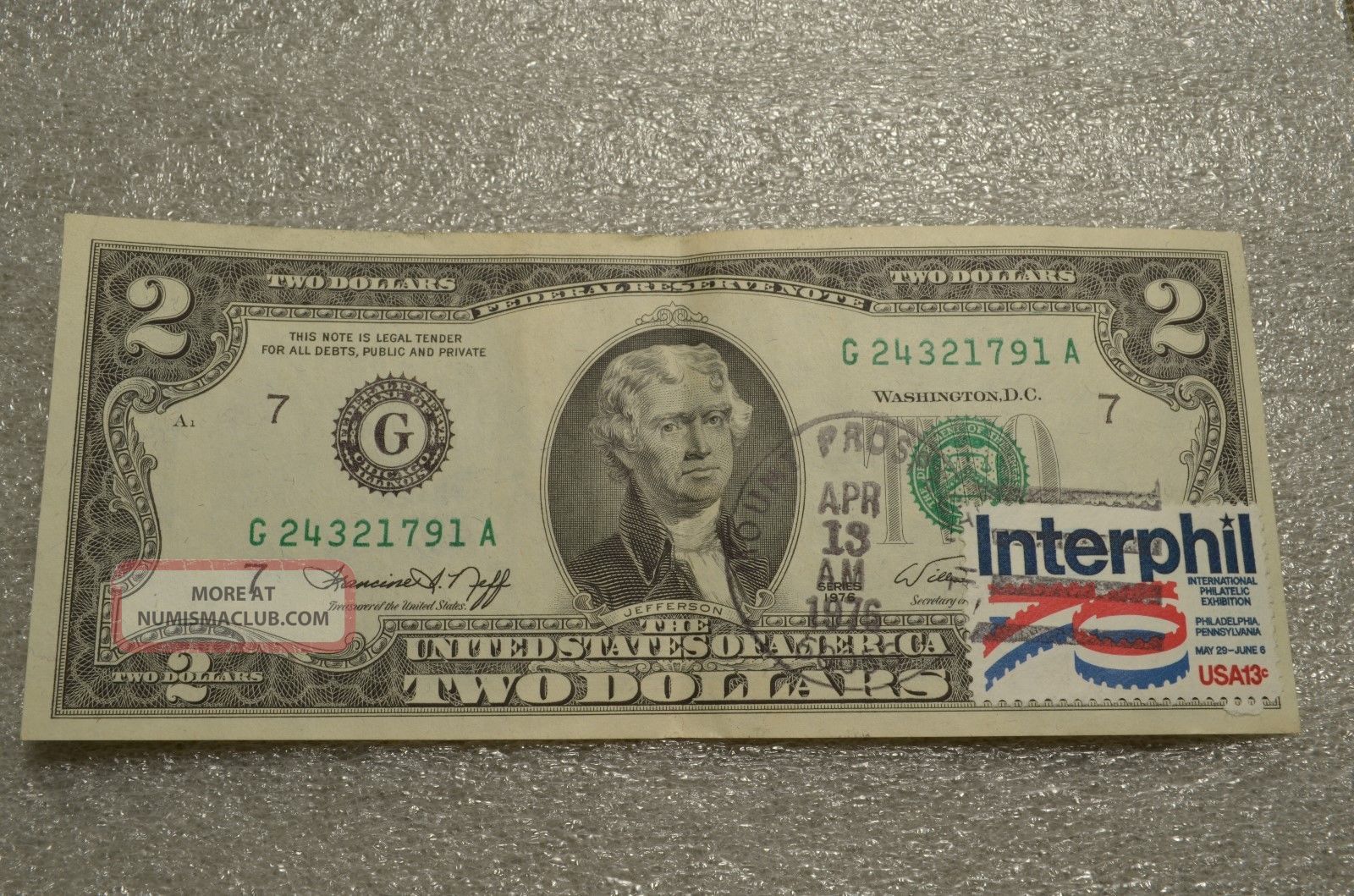 Two Dollar Bill 1976 Series Worth