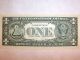 U.  S.  One Dollar Bill With Rare Mirror Repeating Serial Numbers Bank Of Clev Small Size Notes photo 1