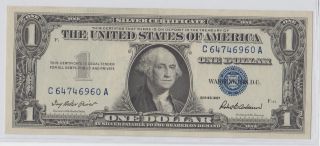 1957 $1 Silver Certificates Blue Seal Paper Money Currency Unc 9 photo