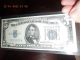 1934 D $5 Dollar Silver Certificate Blue Seal Us Bill / Almost Uncirculated Small Size Notes photo 1