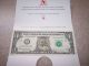 1996 Safeway Christmas Dollar In Special Holder With Envelope Paper Money: US photo 3