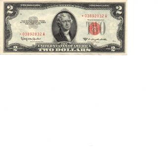 1953c $2.  00 United States Note Star Note Ef++ Cond photo
