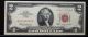 1963 $2 Legal Tender Note - Fr 1513 - Cga Graded 35 Very Fine Orig Paper Small Size Notes photo 1
