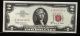 1963 - A $2 Legal Tender Note - Fr 1514 Cga Graded 58 About Uncirculated Opq Small Size Notes photo 1
