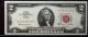 1963 - A $2 Legal Tender Note - Fr 1514 Cga Graded 58 About Uncirculated Opq Small Size Notes photo 6