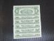 1963 - A U S Paper Money 6 Sequential $2.  00 Two Dollar Red Seal Bill Unc - Fr 1514 Small Size Notes photo 6
