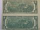 16 - 1976 Series $2.  00 Star Notes Uncirculated Uncut Sheet 4 District Small Size Notes photo 9