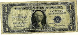 One Dollar Silver Certificate Note - Series 1935e - 46319628 F photo