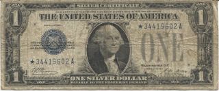 Series 1928 A $1 Star Note Silver Certificate Rare Find photo