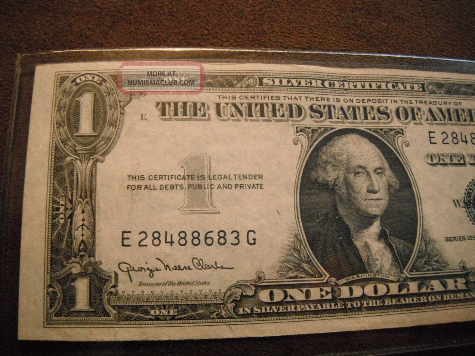 1935d Silver Certificate Uncirculated
