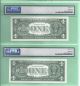 1957 - B Silver Certificate Fr - 1621 8 Consec Pmg 67 - Gem - Unc 6407 - 14 Small Size Notes photo 5