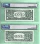 1957 - B Silver Certificate Fr - 1621 8 Consec Pmg 67 - Gem - Unc 6407 - 14 Small Size Notes photo 6