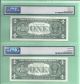 1957 - B Silver Certificate Fr - 1621 8 Consec Pmg 67 - Gem - Unc 6407 - 14 Small Size Notes photo 7
