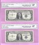 1957 Silver Certificate Fr - 1619 Star - C Block 7 Consec Gem - Unc 67 9543 - 9549 Small Size Notes photo 3