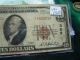 1929 $10 National Currency Chester,  Pa Low Low Serial 509 Note Paper Money: US photo 2