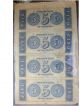 1800 ' S Uncut Sheet $5 $5 $5 & $5 Cino Citizens Bank La Notes Crisp Us Currency Paper Money: US photo 2