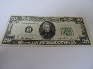 1950 A Andrew Jackson 20 Dollar Bill photo